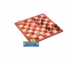 Ensemble Echecs MDF 45mm design Acajou