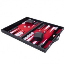 Backgammon noir et rouge 46 cm