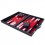 Backgammon noir et rouge 46 cm