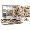 Kinetic picture wooden city