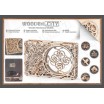 Mechanical picture wooden city