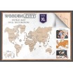 World map XL woodencity