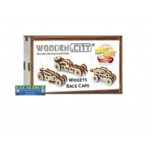 Widgets race cars wooden city