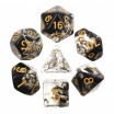 Lot de 7 Dés Dark Cloud