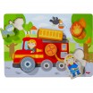 Puzzle en bois Camion de pompier