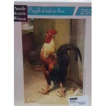 Puzzle Bois 250p le Coq et la Perle Michèle Wilson