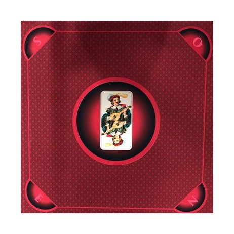 Tapis tarot "excuse" bordeaux