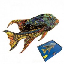 Puzzle Bois Poisson Bavard