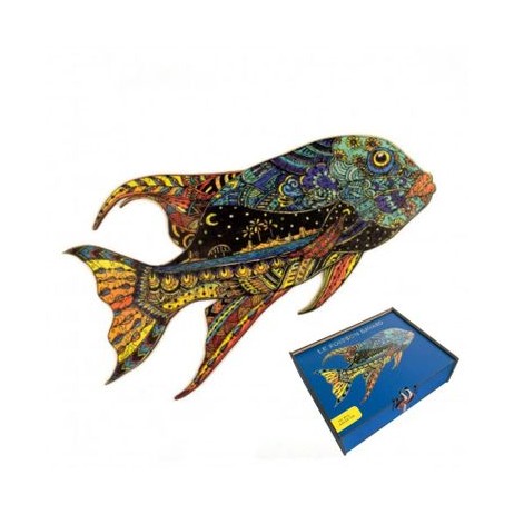 Puzzle Bois Poisson Bavard
