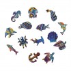 Puzzle Bois Baleine Bleue