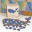 Puzzle Bois Baleine Bleue