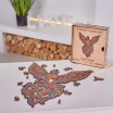 Puzzle Bois Phénix Flamboyant