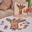 Puzzle Bois Girafe Amusante