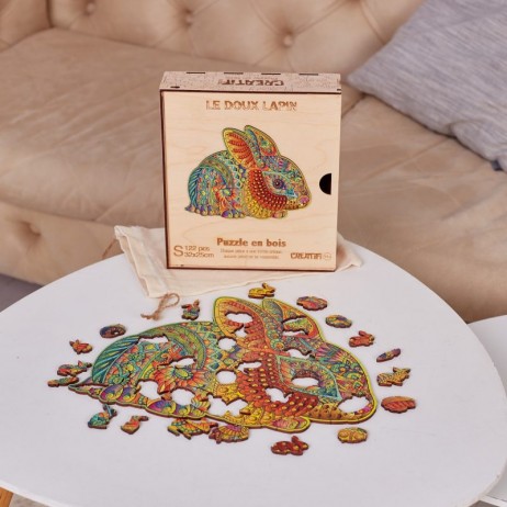 Puzzle Bois Doux Lapin