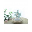 Arbre du Bonheur sous cloche Amazonite