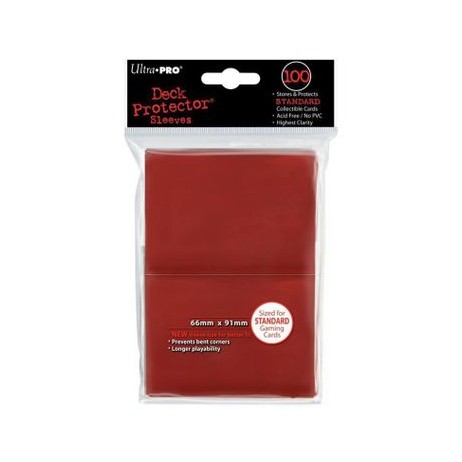Protèges Cartes 100 Rouge