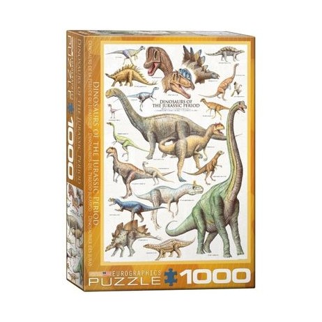 Puzzle 1000 p Dinosaures Periode Jurassique Eurogra