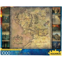 Puzzle 1000 p Lord of The Rings Map Aquarius