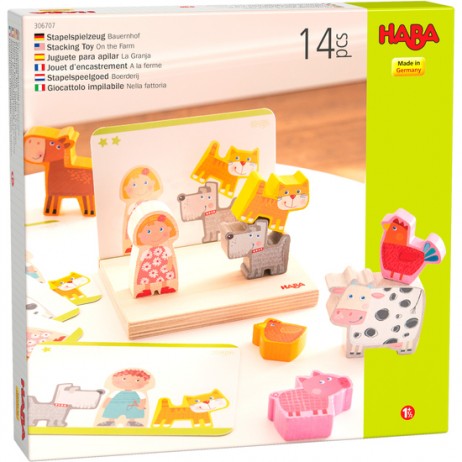 Jeu à empiler 3d À la ferme
