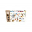 Puzzle Bois 12p L'Alphabet des Animaux