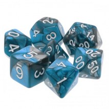 Lot de 7 dés Blue Steel