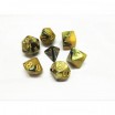Lot de 7 dés Fusion Jaune & Noir