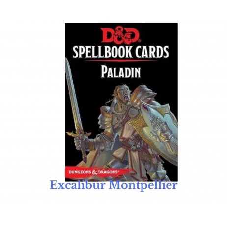 Dungeons & dragons cartes de sorts paladin