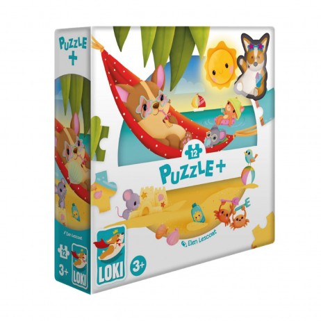 Puzzle 12p Loki à la Plage Puzzle 12p Loki à la Plage