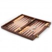 Backgammon bois 38 cm pliable
