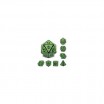 Kit de 7 dés Magic Flame Green Font