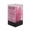 Set de 7 dés Frosted Pink/ White