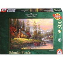 Puzzle 500p Maison en Pleine Montagne