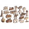 Puzzle Bois Carte du Monde Antique 600pcs