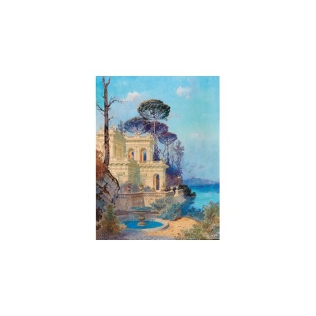 Puzzle Bois Villa au Bord du Lac 500pcs