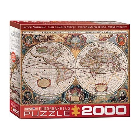 Puzzle 2000p Antique World Map
