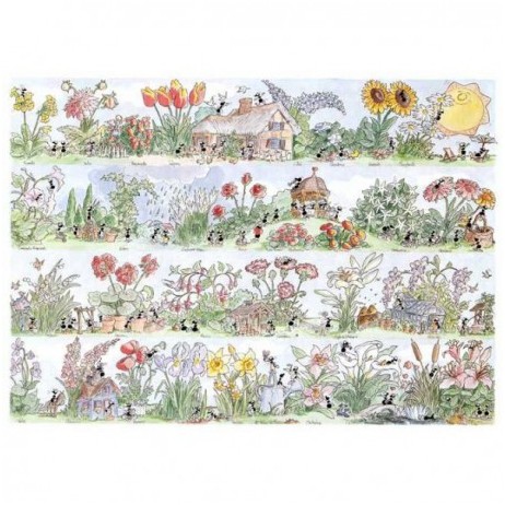Puzzle 1080p Fleurs Fourmis Akena