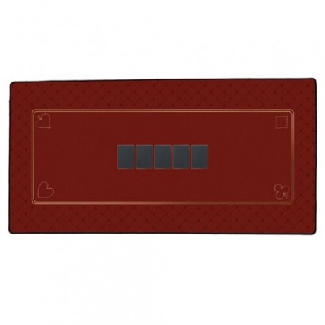 Tapis de Poker Rouge 60x120cm Tapis de Poker Rouge 60x120cm