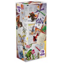 Puzzle 1000p Iello Making of Monsters