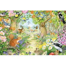 Puzzle 100p les Animaux de la Forêt