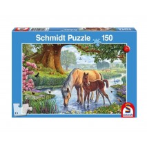 Puzzle 150p Chevaux dans le Ruisseau