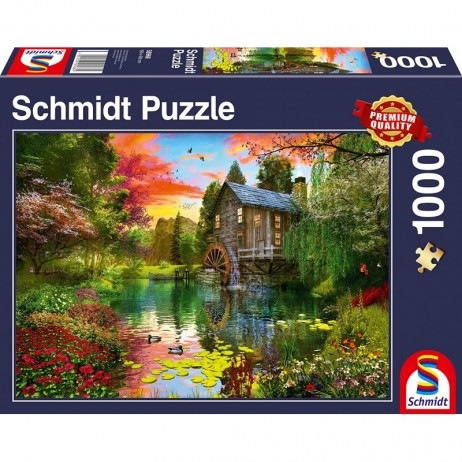Puzzle 1000p Moulin à Eau