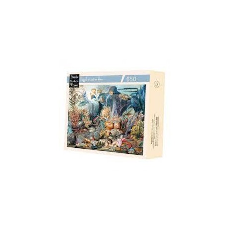 Puzzle Bois 650pcs Vie de l'Océan