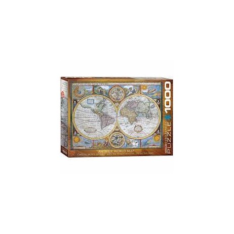 Puzzle 1000p Carte du monde Antique Eurographics