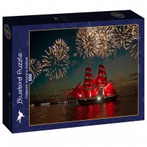 Puzzle 500p Fireworks around a Sailboat