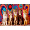 Puzzle 1000 p Five cats