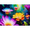 Puzzle 1000 p Flowers in the rain