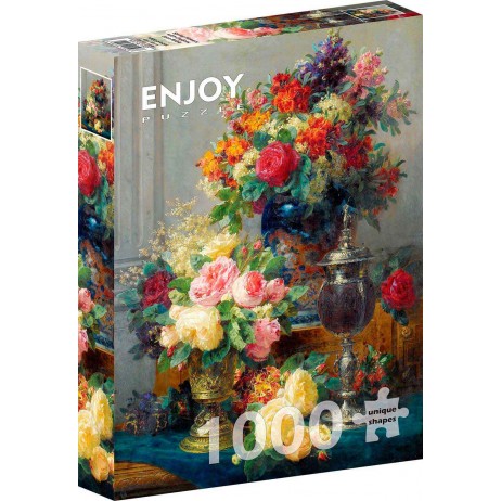 Puzzle 1000 p Spring Flowers with ChalicesJean Robie Baptist