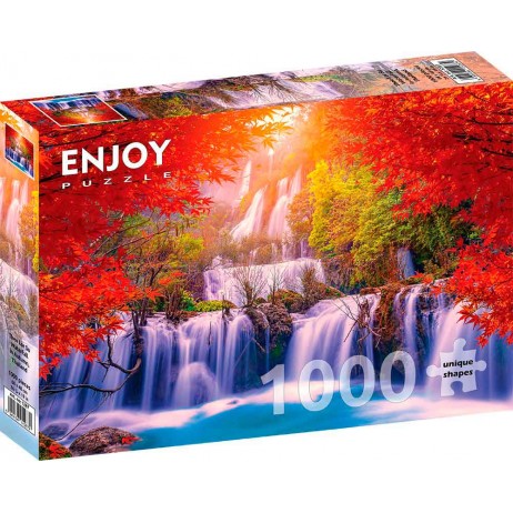 Puzzle 1000 p Thee Lor Su Waterfall in Autumn Thailand