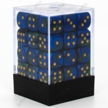 Set de 36 Dés Gemini Bleu Vert/Or
