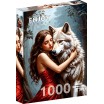 Puzzle 1000 p Lady and the wolf
